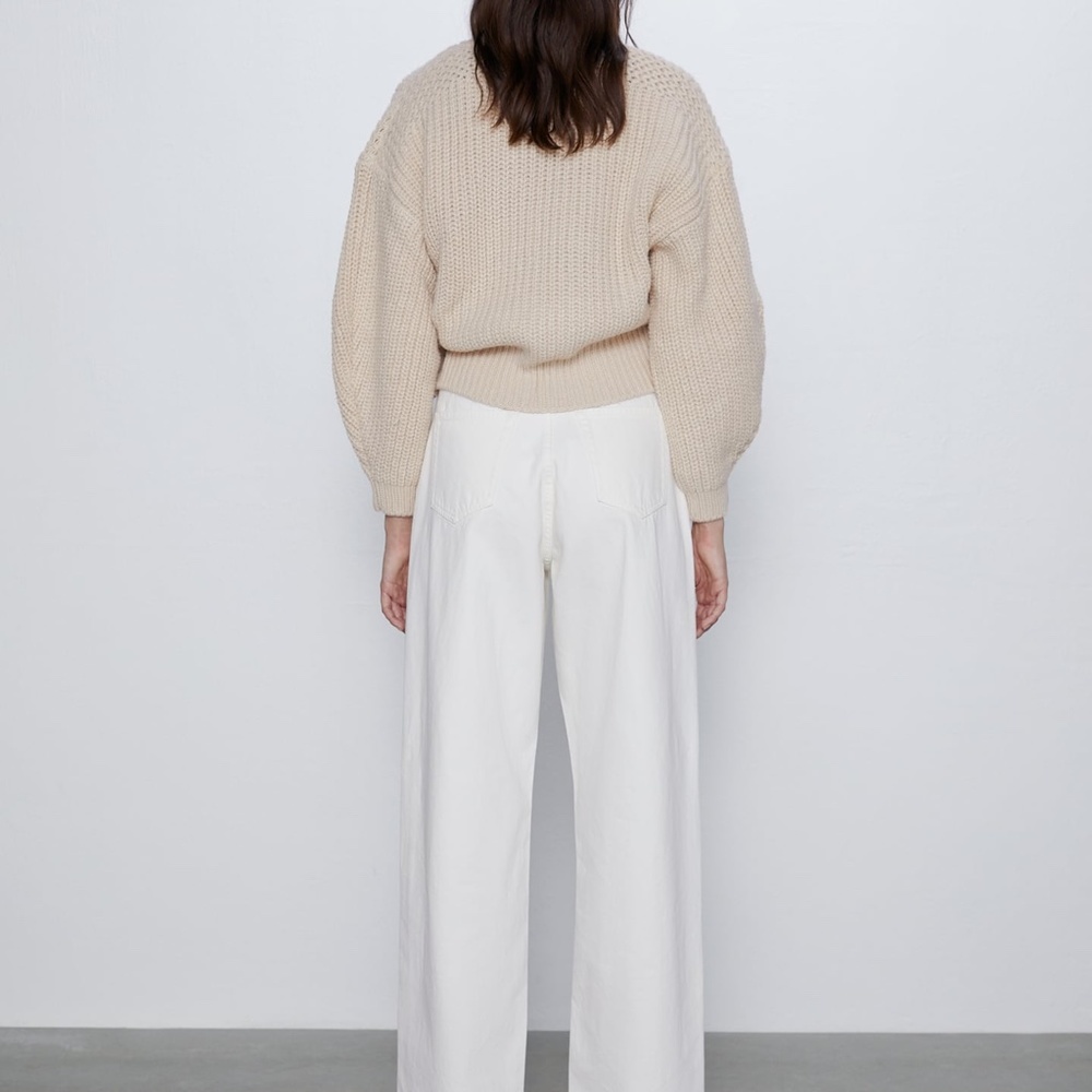 ZARA KNIT CROPPED BELTED CARDIGAN NWT - Picture 15 of 16